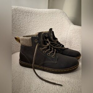 Dr. Martens Womens Maelly Padded Collar Brown Leather Boots